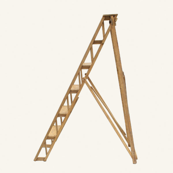 Large Vintage Wooden Ladder