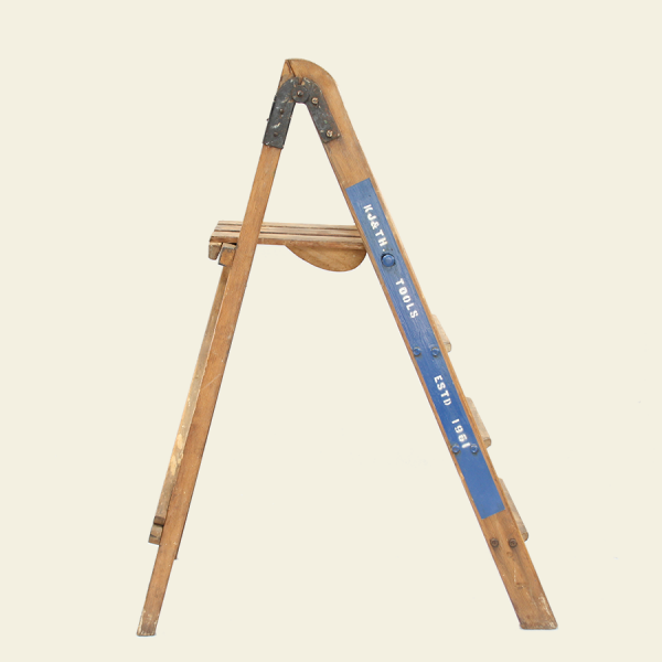 vintage_step_ladder_wooden_