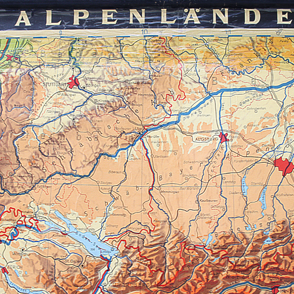 vintage_giant_wall_map_alps_geographical_