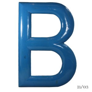large vintage letter B wooden