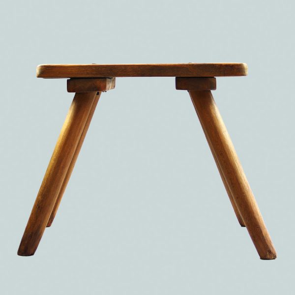 vintage pine stool