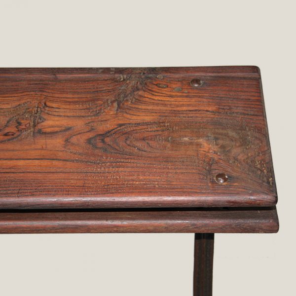 vintage, wood, cast, iron, school, desk, bench,