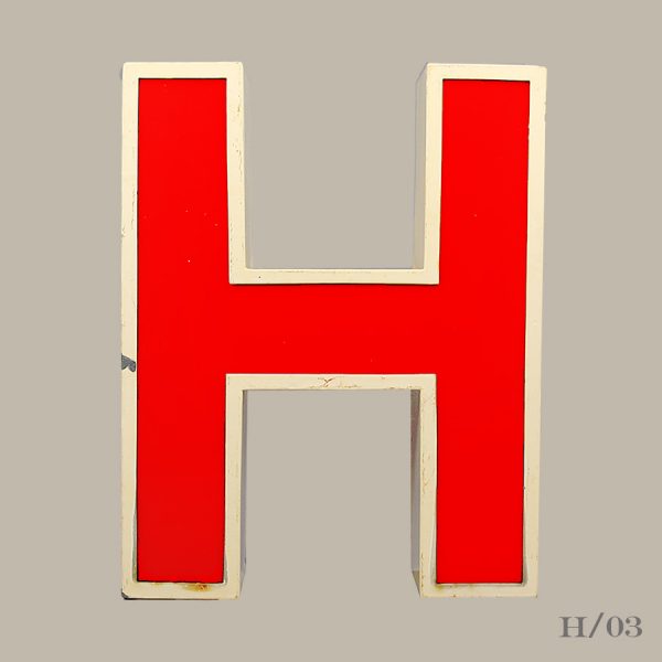 Vintage Letter Light H