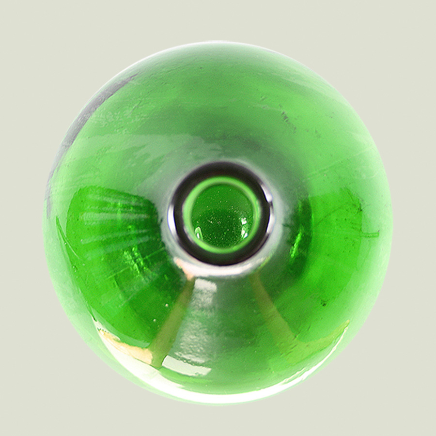 vintage green glass carboy demijohn wine bottle
