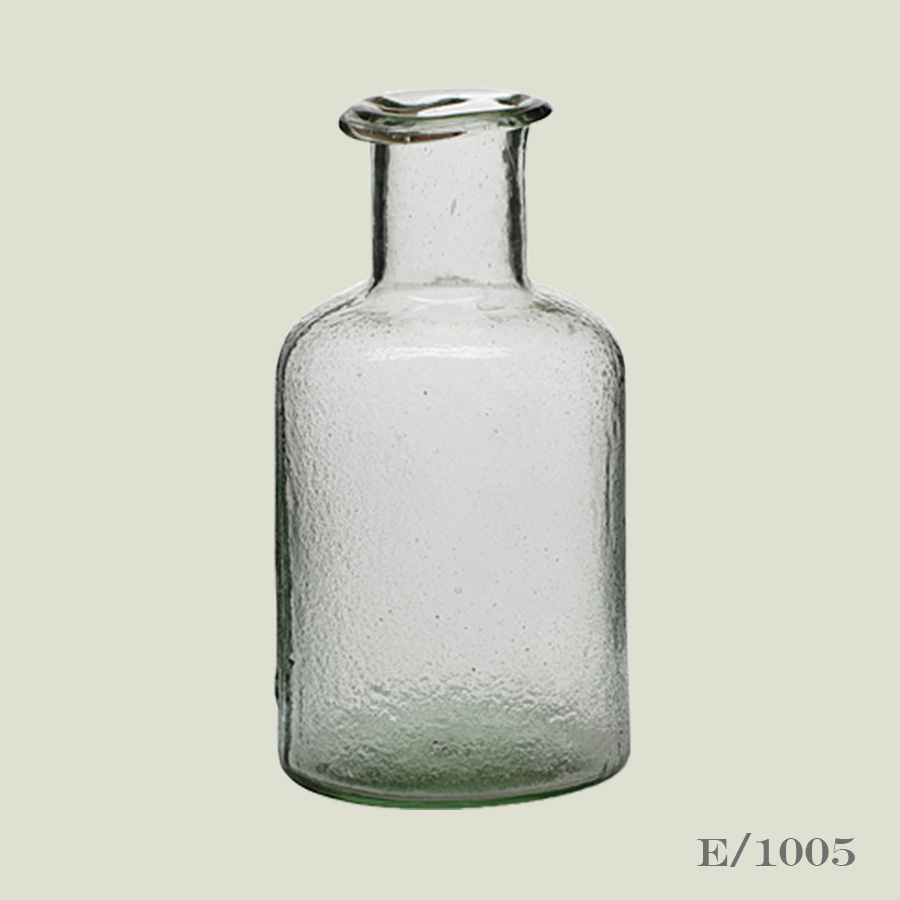recycled green glass bottle
