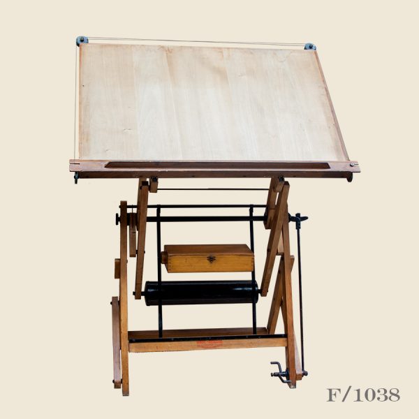 Vintage adjustable drawing table French