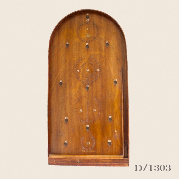 Vintage Wooden Bagatelle Game Board