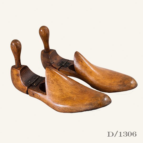 Pair of vintage wooden shoe lasts