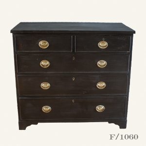 Vintage Black Chest of Drawers