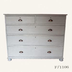 Vintage Grey Painted Chest of Drawers