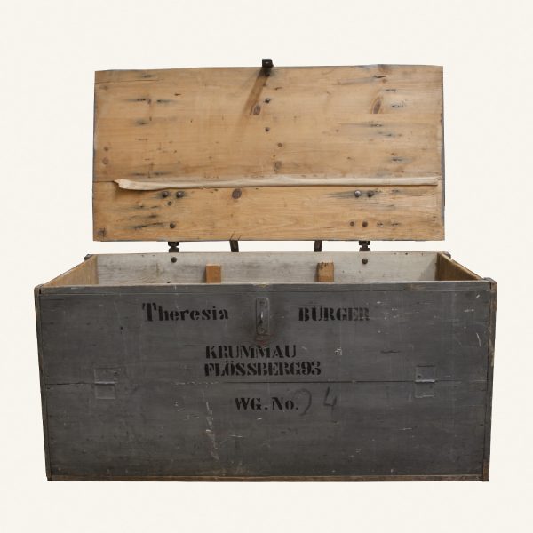 Vintage Large Wooden Storage Chest