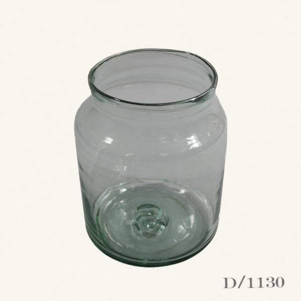 Small Vintage Glass Pickling Jar Vase