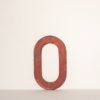 Reclaimed Pink Metal Letter O