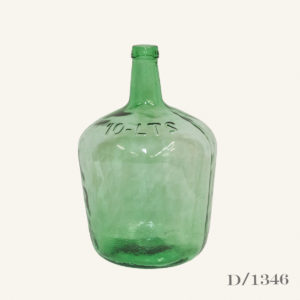 Vintage Green Glass Demijohn Carboy