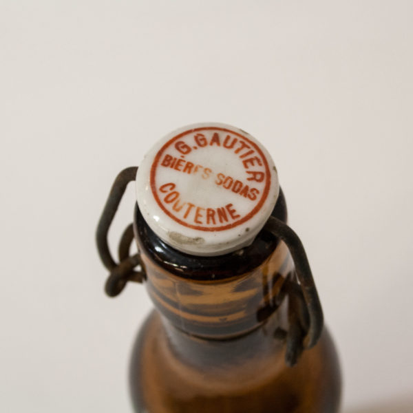 Set 3 Vintage French Beer Bottles