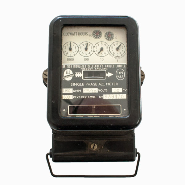 Vintage Bakelite Electricity Meter