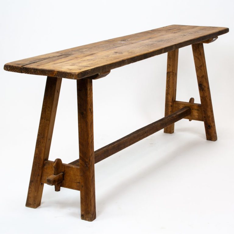 Vintage Pine Narrow Farmhouse Table - Vintage Matters