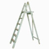 Vintage Light Green Wooden Ladders