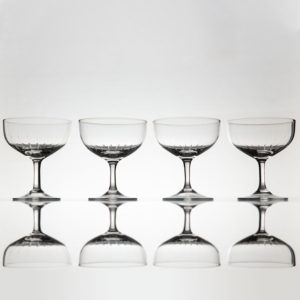 Sert 4 Vintage Champagne Coupes