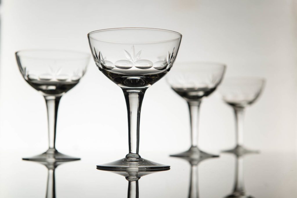 Set 4 Vintage Champagne Coupes Vintage Matters