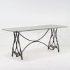 Large Vintage Zinc Topped Table