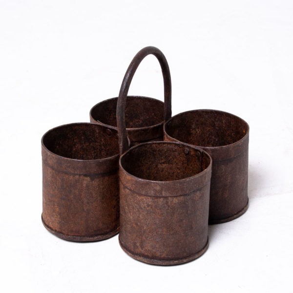 Vintage Rusty Planter Pots