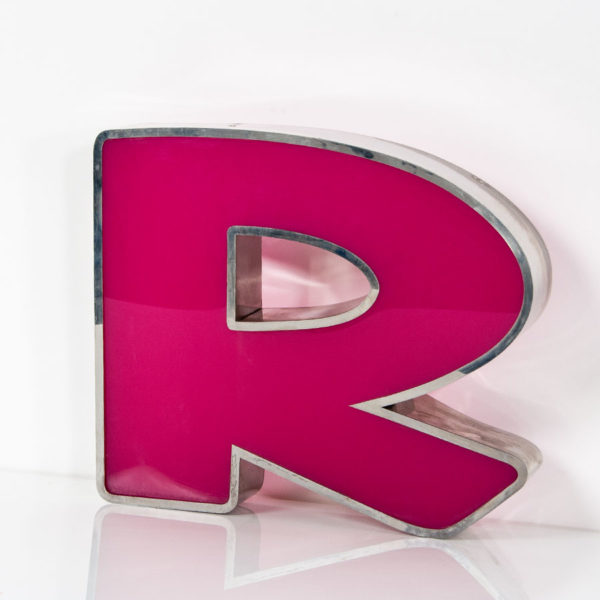 Reclaimed Pink Letter Light R