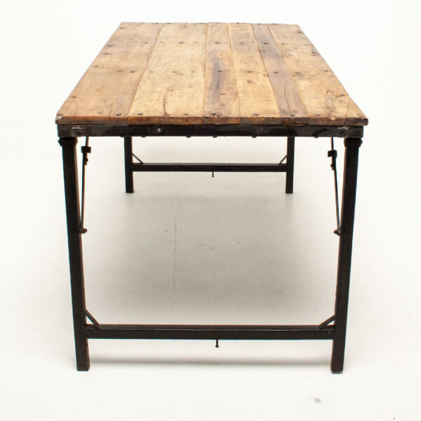 Vintage Industrial Folding Table