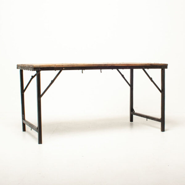 Vintage Industrial Folding Table