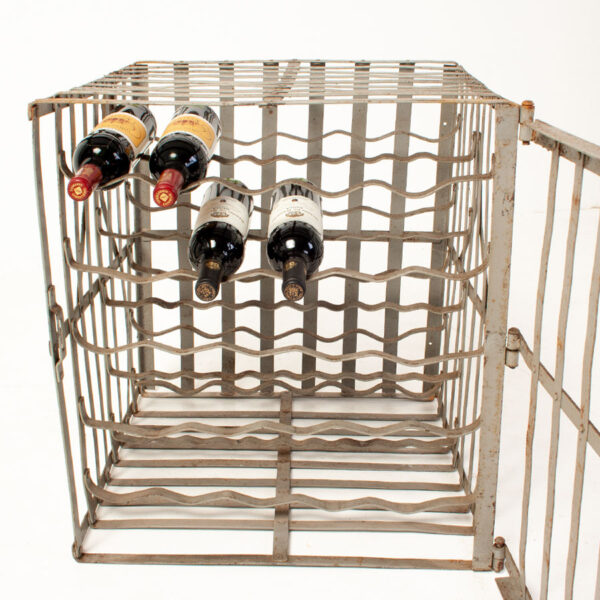 Vintage Industrial Wine Storage Crate