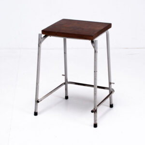 Pair of Vintage French Laboratory Stools