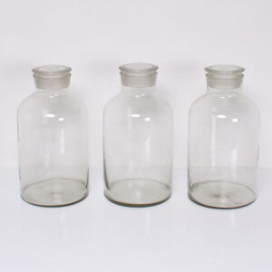 Large Vintage Glass Apothecary Jars