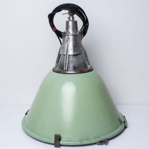 Extra Large Vintage Industrial Green Factory Light