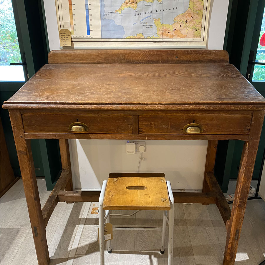 Large Vintage Clerks Desk